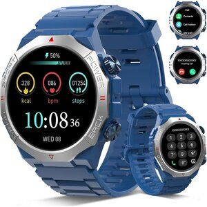 ⚡Military Smart Watch for Men (Answer/Make Calls), 1.39" HD Touchscreen Fitness
